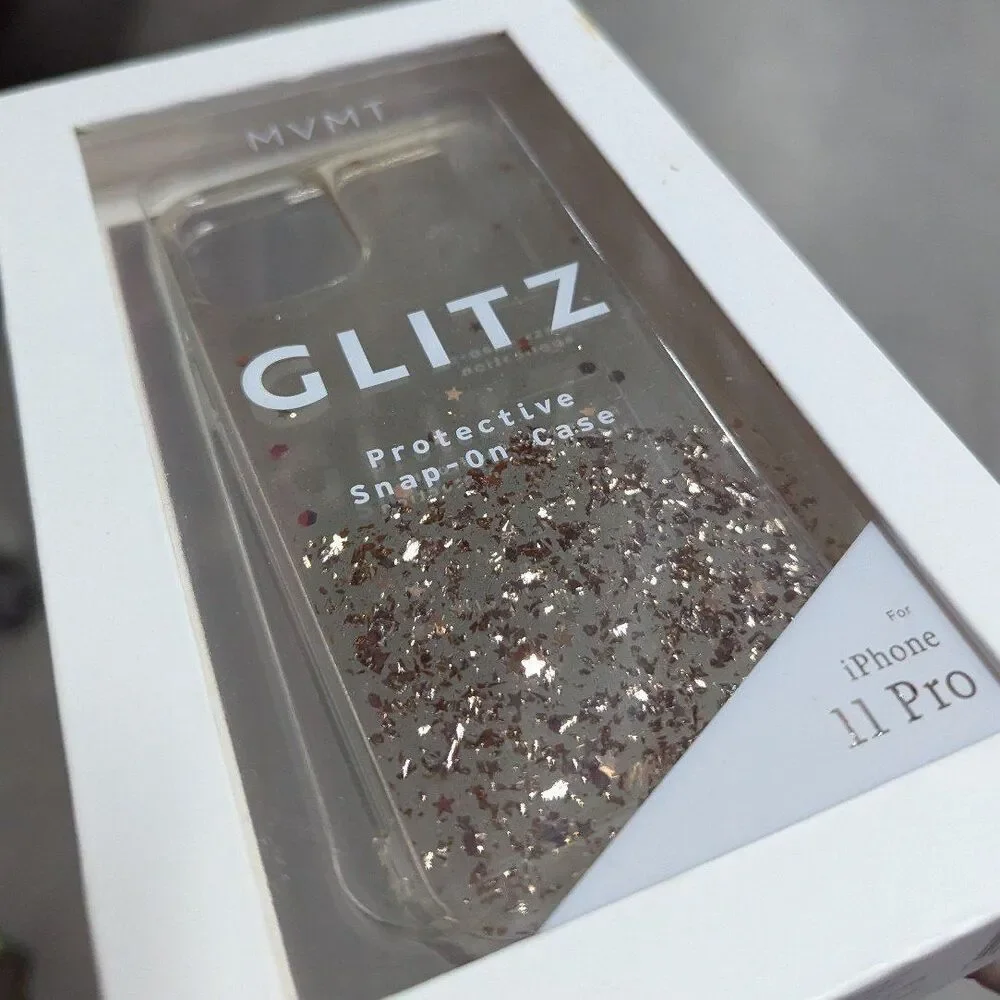 MVMT Rose Gold Glitter Ombre Glitz iPhone 11‎ Pro Phone Snap OnCase NIB